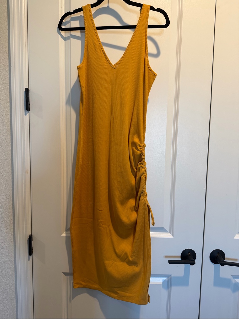 NWT a. new day Ruched-Side V-Neck Women's Dress
